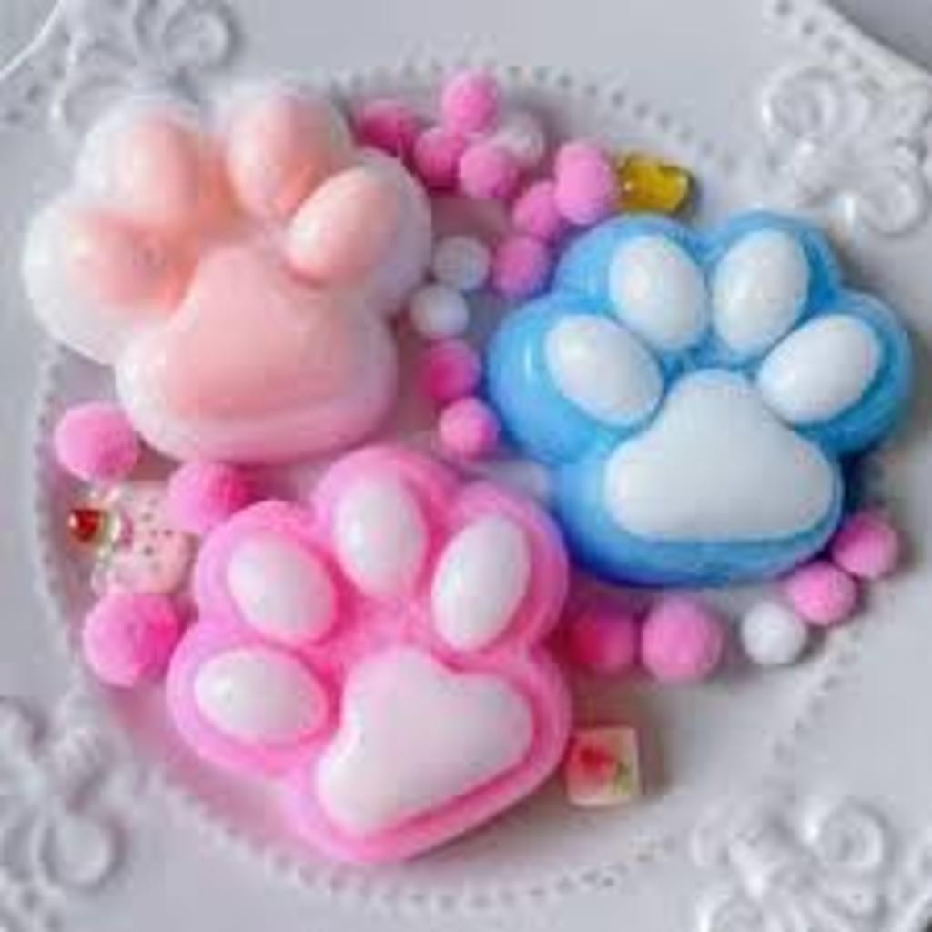 Patinha Cachorro Gato Taba Squishy Brinquedo Fidget Antistress