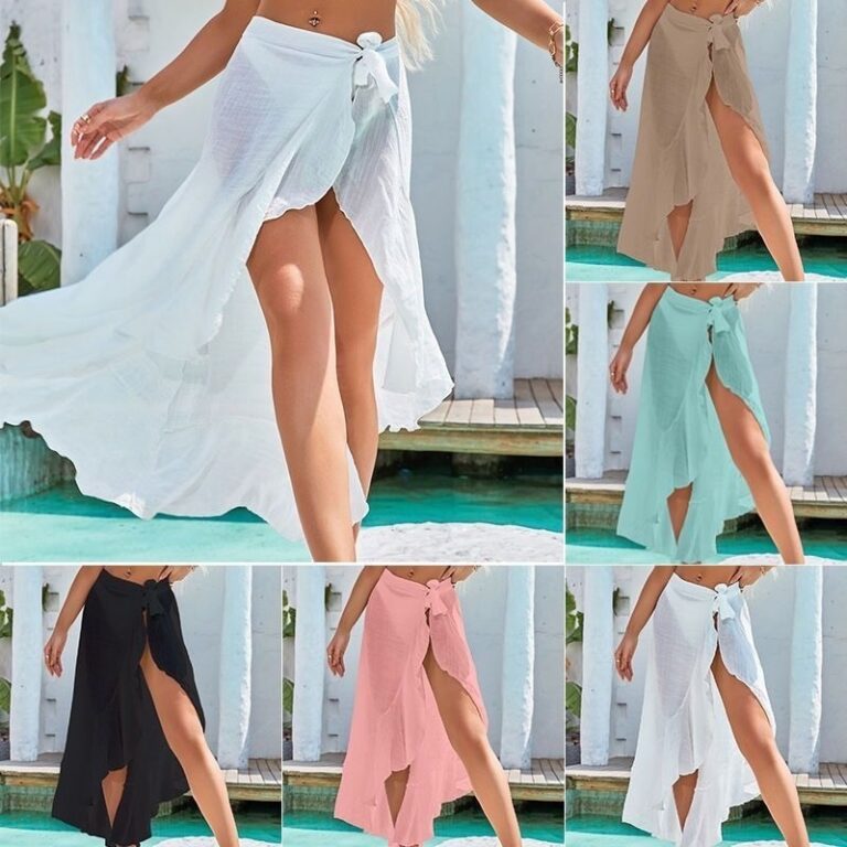 Saida de Praia Com Babado Moda Praia Verão Promo�