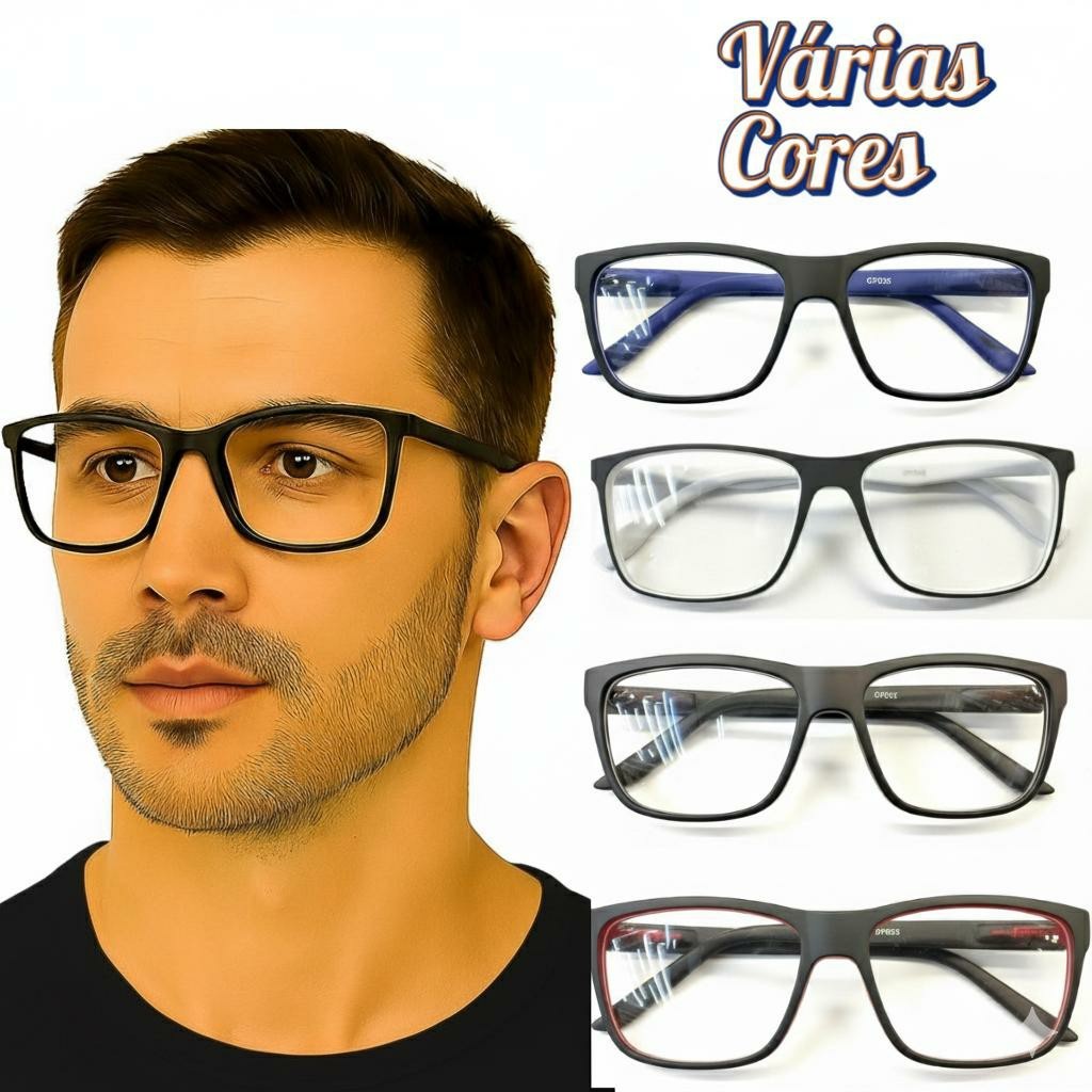 Óculos Com Grau Perto Para Leitura Emborrachado Com Lentes Prontas Para Uso  Descanso Unissex Mascul