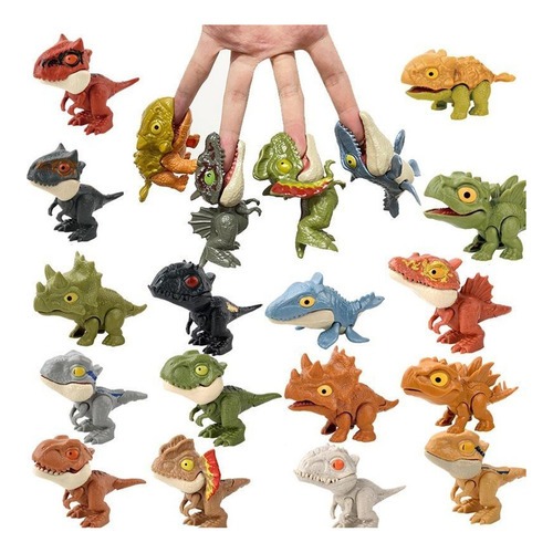 Mini Miniatura Dinossauros Morde Dedo Baby Colecio