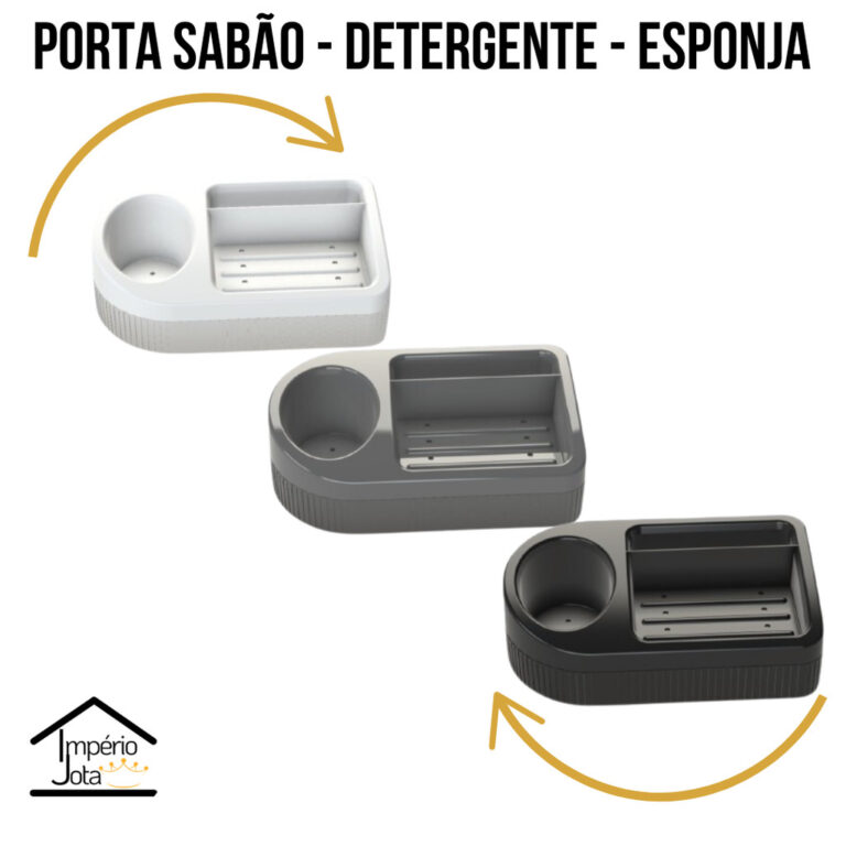 PORTA SABÃO – DETERGENTE – ESPONJA