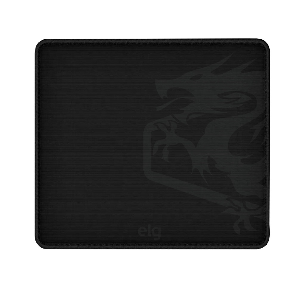 Mousepad Gamer Merak Speed, Grande 45x40cm, Borda Costurada, Base Antiderrapante, Preto, MPML, ELG
