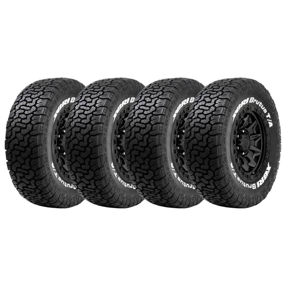 Pneu Xbri Brutus 225/65R17 AT Letras Brancas Aro 17 107/103S 8 Lonas Kit4