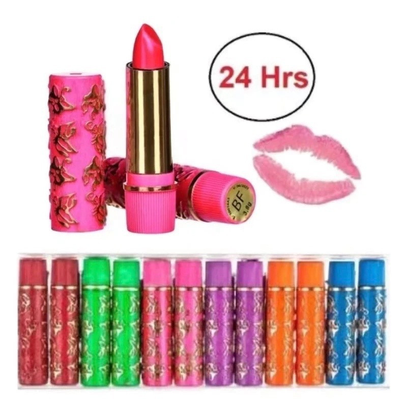 kit 6 e 12 unidades batom mágico coloridos da vovó 24 horas longa duração