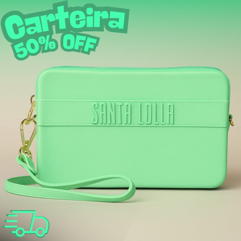 Carteira de Mão Feminina Moderna Compacta Dia a D