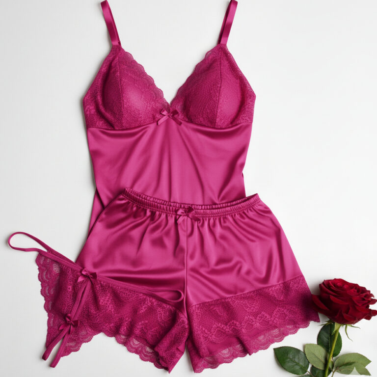 KIT 1 Baby-doll sexy sem bojo e 1 Calcinha Apressa