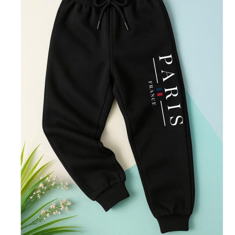 Calça Infantil Algodão Moletom Preta Menino Meni