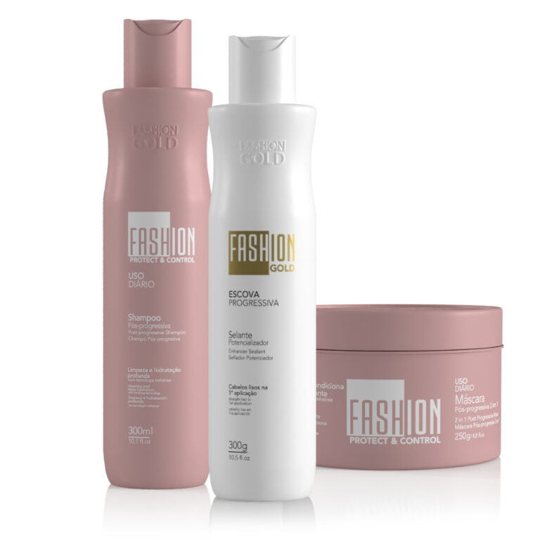 Kit Escova Progressiva Fashion Gold Baby 300g