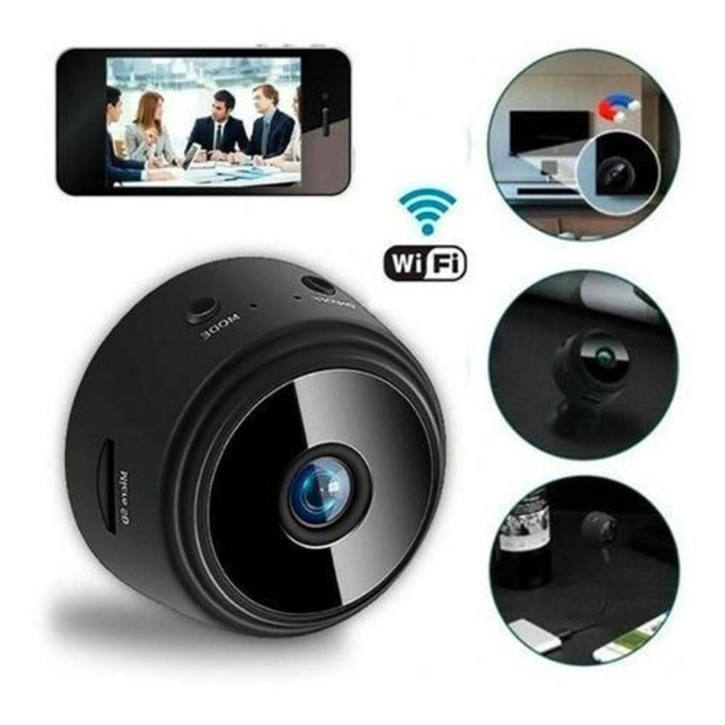 Câmera A9 Mini HD Sensor De WIFI Grava Em Cartão de Memória Com Suporte Para Encaixe Envio Imediato