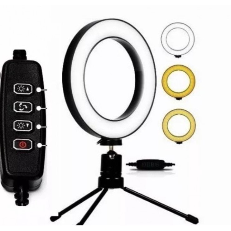 Ring Light Led de Mesa Iluminador Pequena mini Tri