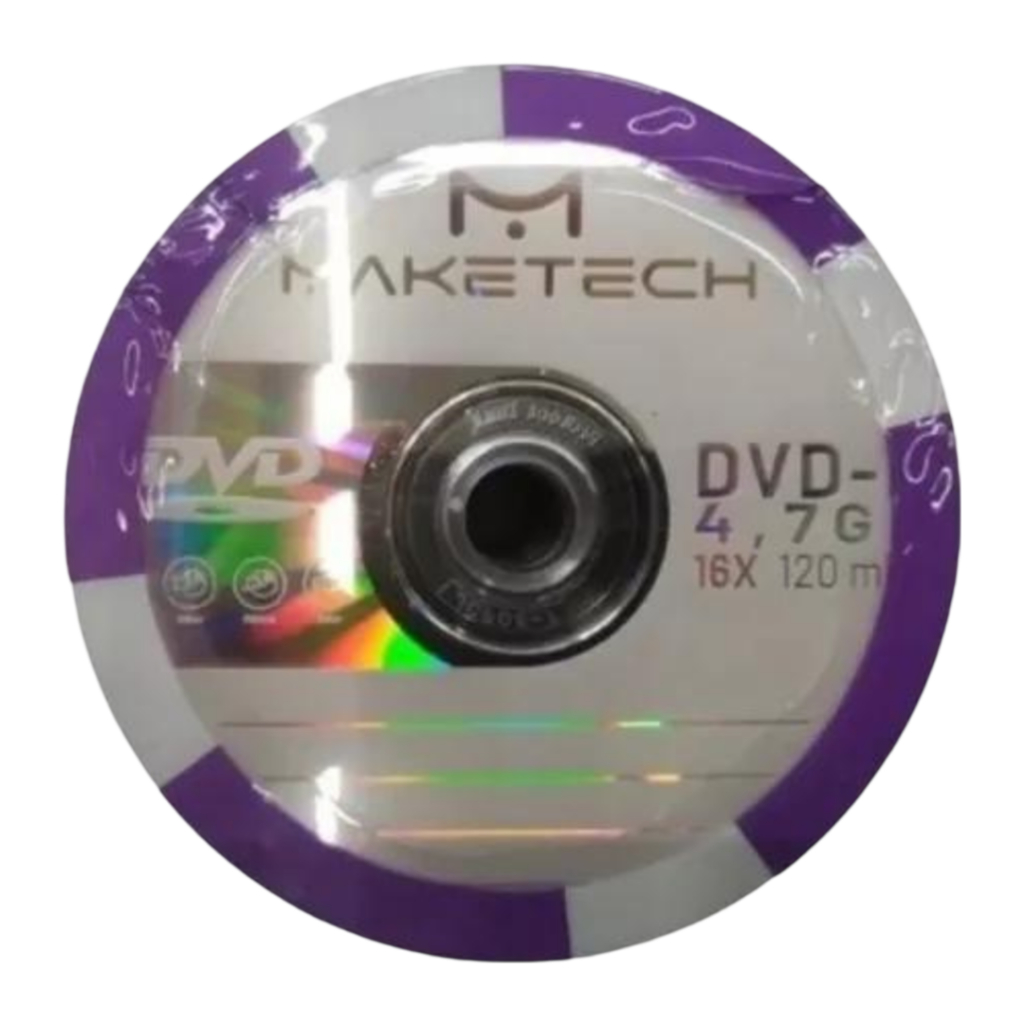 12 unidades de Mídia Virgem DVD-R 4.7gb 120min 16x – Maketech Grava Jogo Grava Jogos PS2