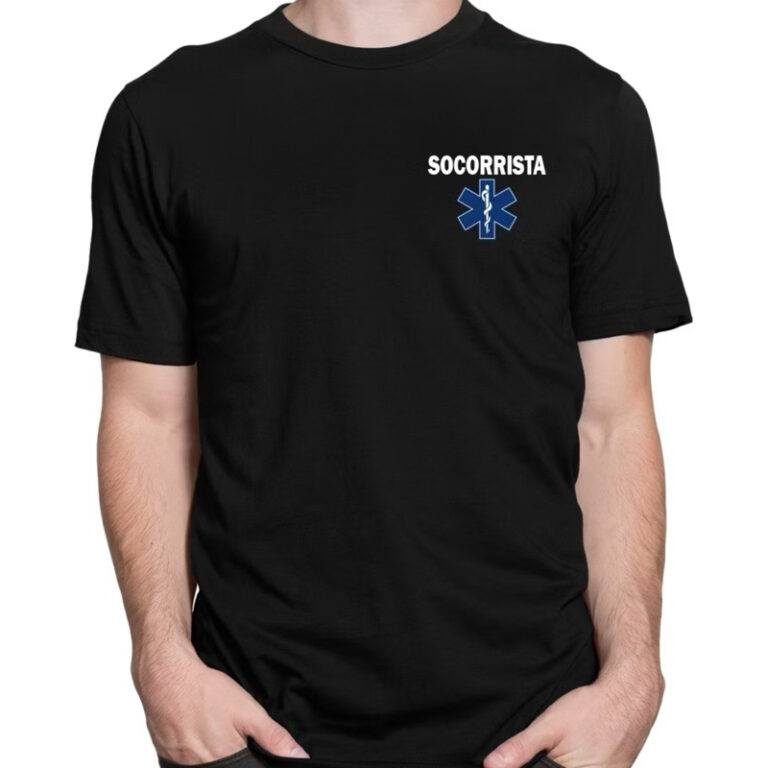 camiseta ( socorrista azul) em alta qualidade e de