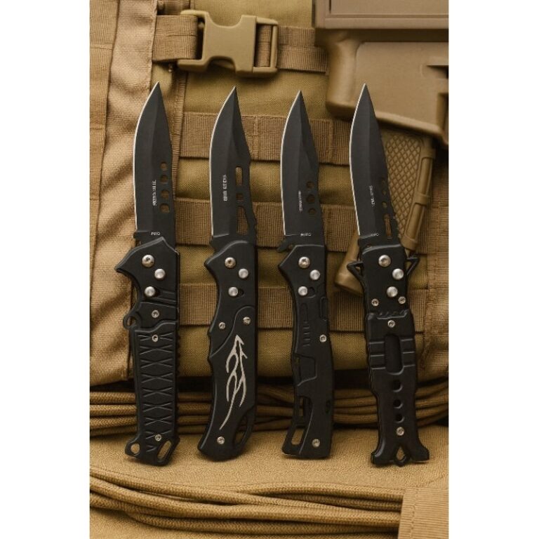 Canivete Automático Esportivo Black Alumínio 22c