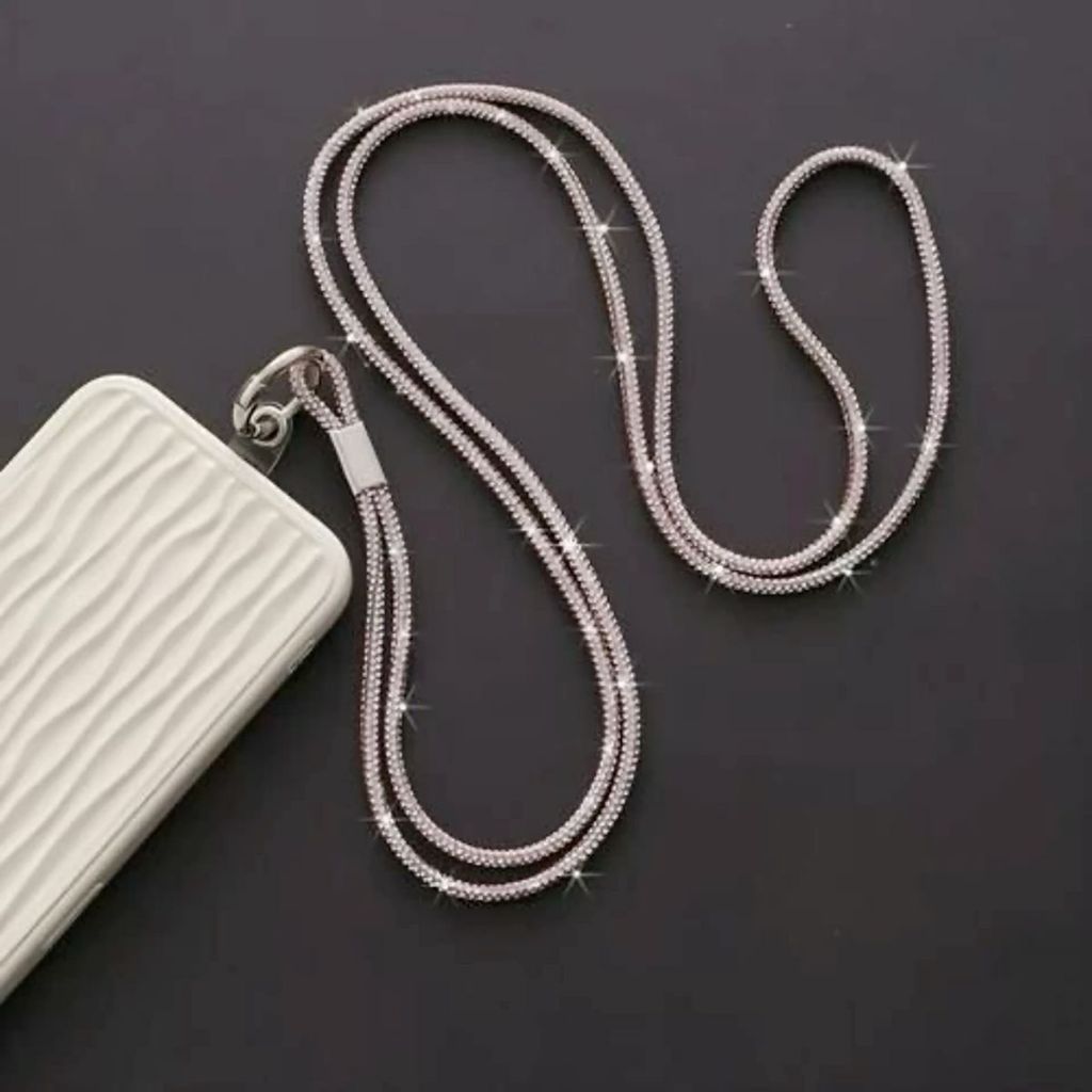 Cordão com Strass para celular (50cm e 20cm)