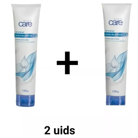 Luvas De Silicone Creme Para Mãos Avon 120g Kit 2