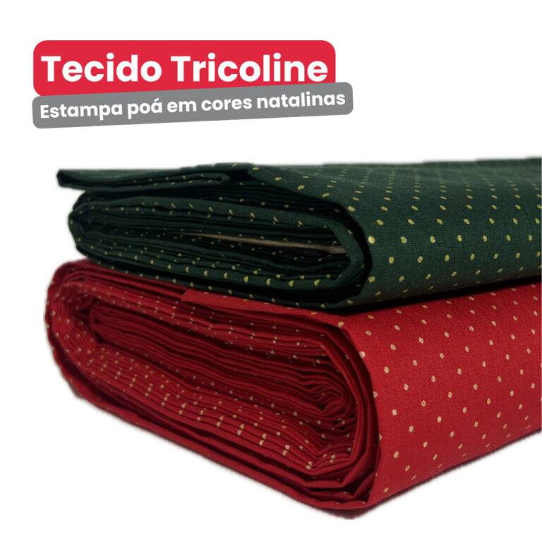 Tecido Tricoline 100% Algodão 1,50mt Largura R