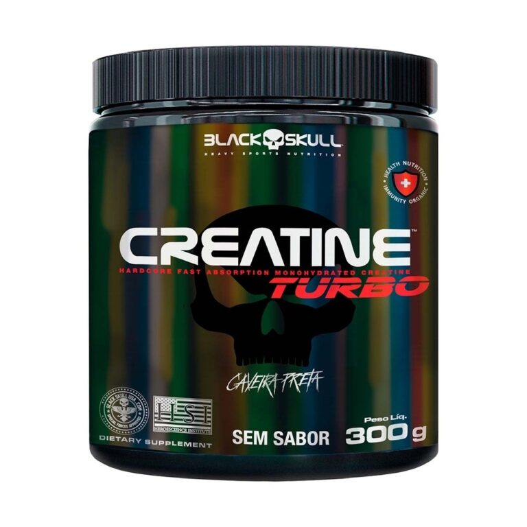 Creatina Turbo Monohidratada Black Skull Pote 300g