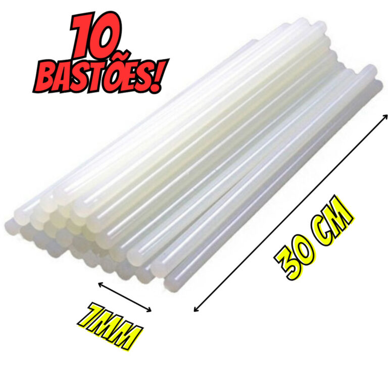80/40/30/20 ou 10 Bastões de Cola Quente fina Tra
