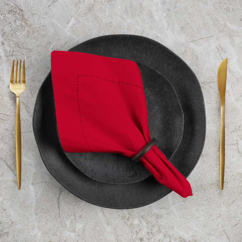 Kit Guardanapos Ponto Ajour  100% Algodão | Sofisticação e Elegância Nobre em Cores Elegantes