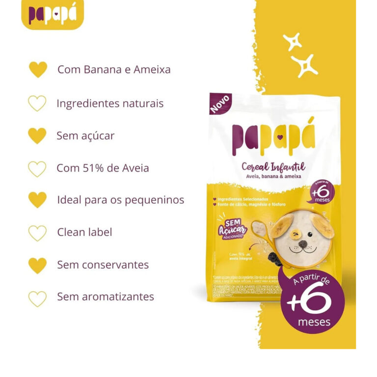Cereal Infantil Aveia Banana E Ameixa Sache 170g P