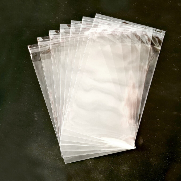 Saco Adesivado Com 100 Transparente Plástico Aba 