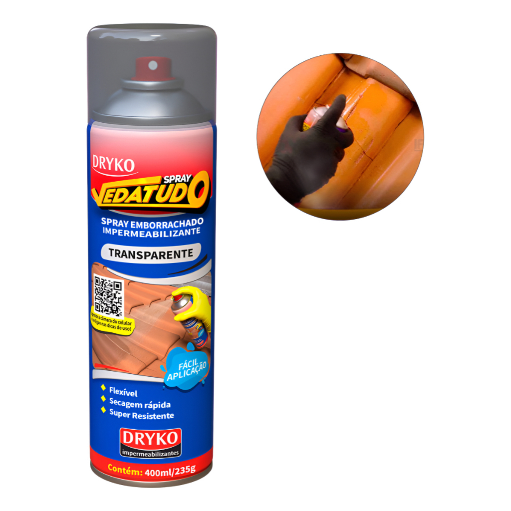 Spray Vedatudo Vazamentos De Agua Reparo Telha Laje Calha Telhados