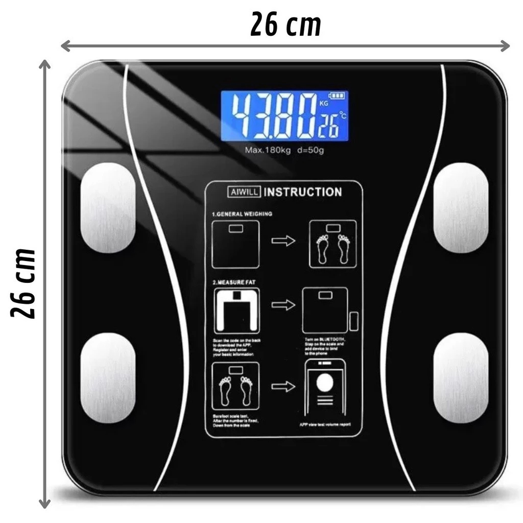Balança Digital Medidora Corporal Bioimpedância balança digital corporal balança corporal até 180kg