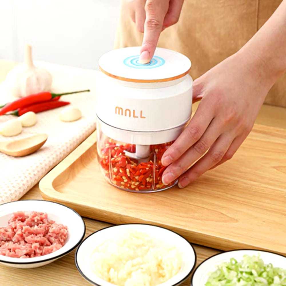 Mini Processador Portátil USB – Azul