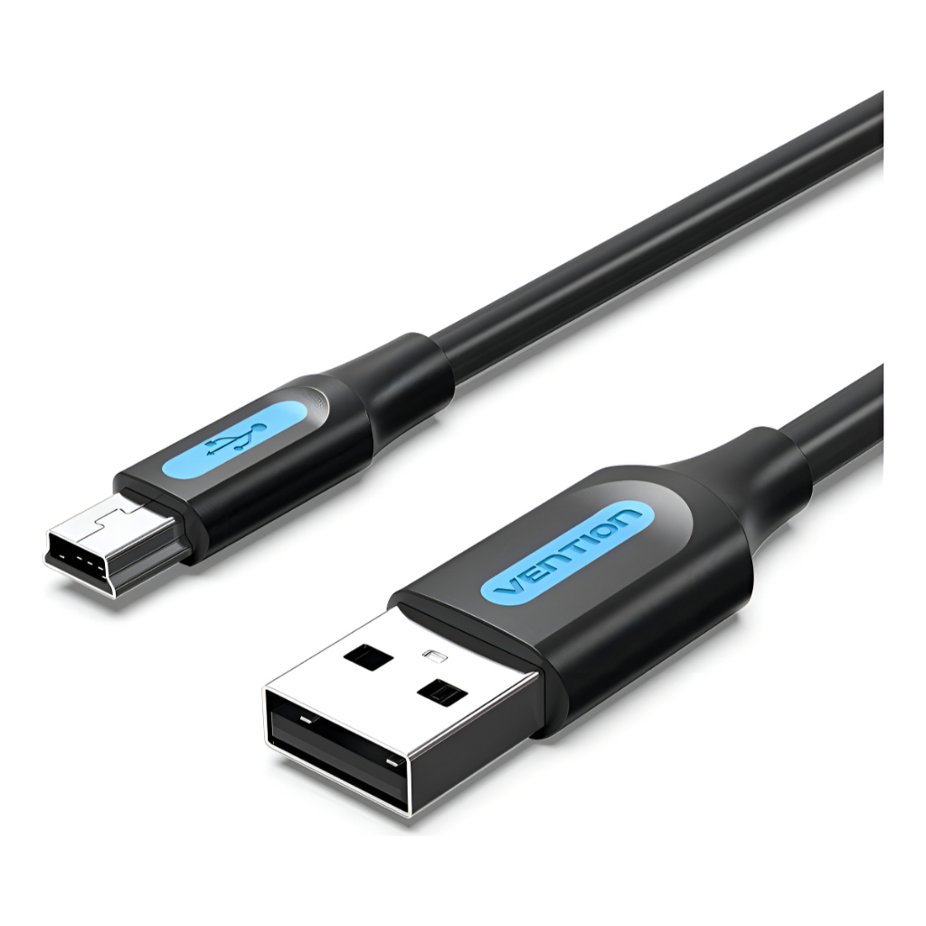 Vention – Cabo USB 2.0 x Mini USB V3 / PS3 / GPS / Câmera – Carregamento Rápido e Dados Estáveis