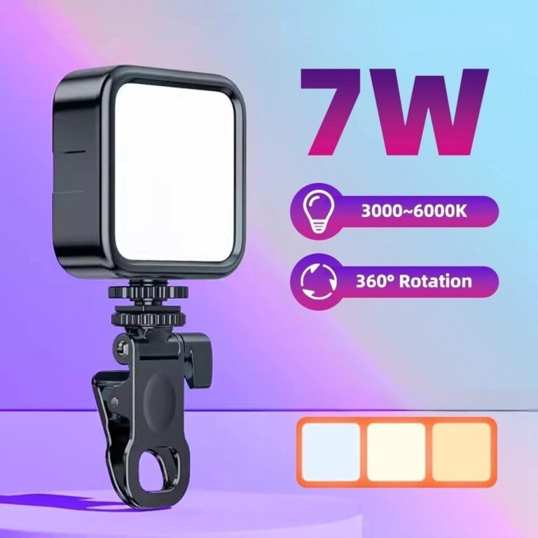 Luz Portatil De Vídeo LED Para Câmera De Celular