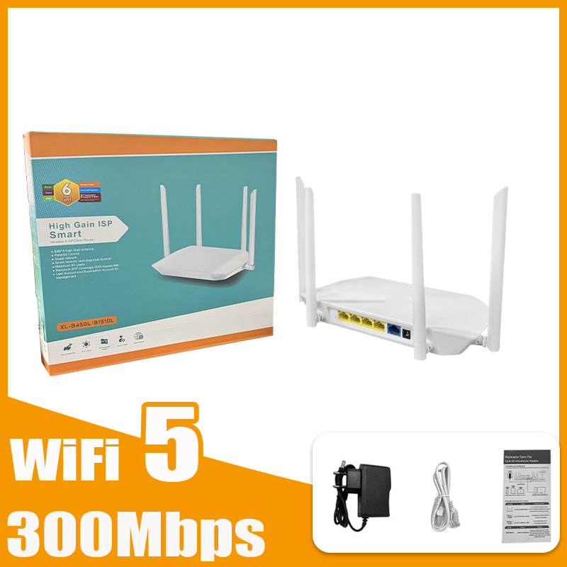 Roteador Wi-Fi 5 Dual Band 2.4 GHz 300 Mbps com 4 Antenas e Amplificador de Sinal G13