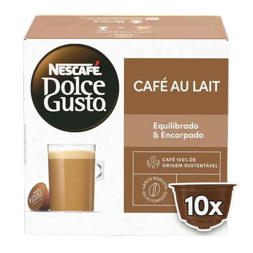 Cápsula Café Au Lait Com 10 Unidades Dolce Gusto