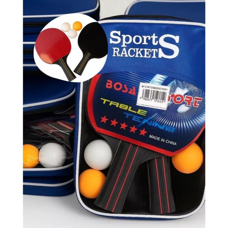 Kit ping pong tenis de mesa raquetes e 3 bolas pro