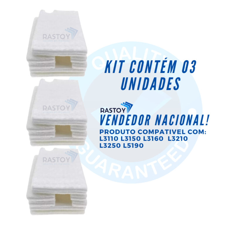 Kit 03 Feltro Almofada Esponja Absolvente Compatí