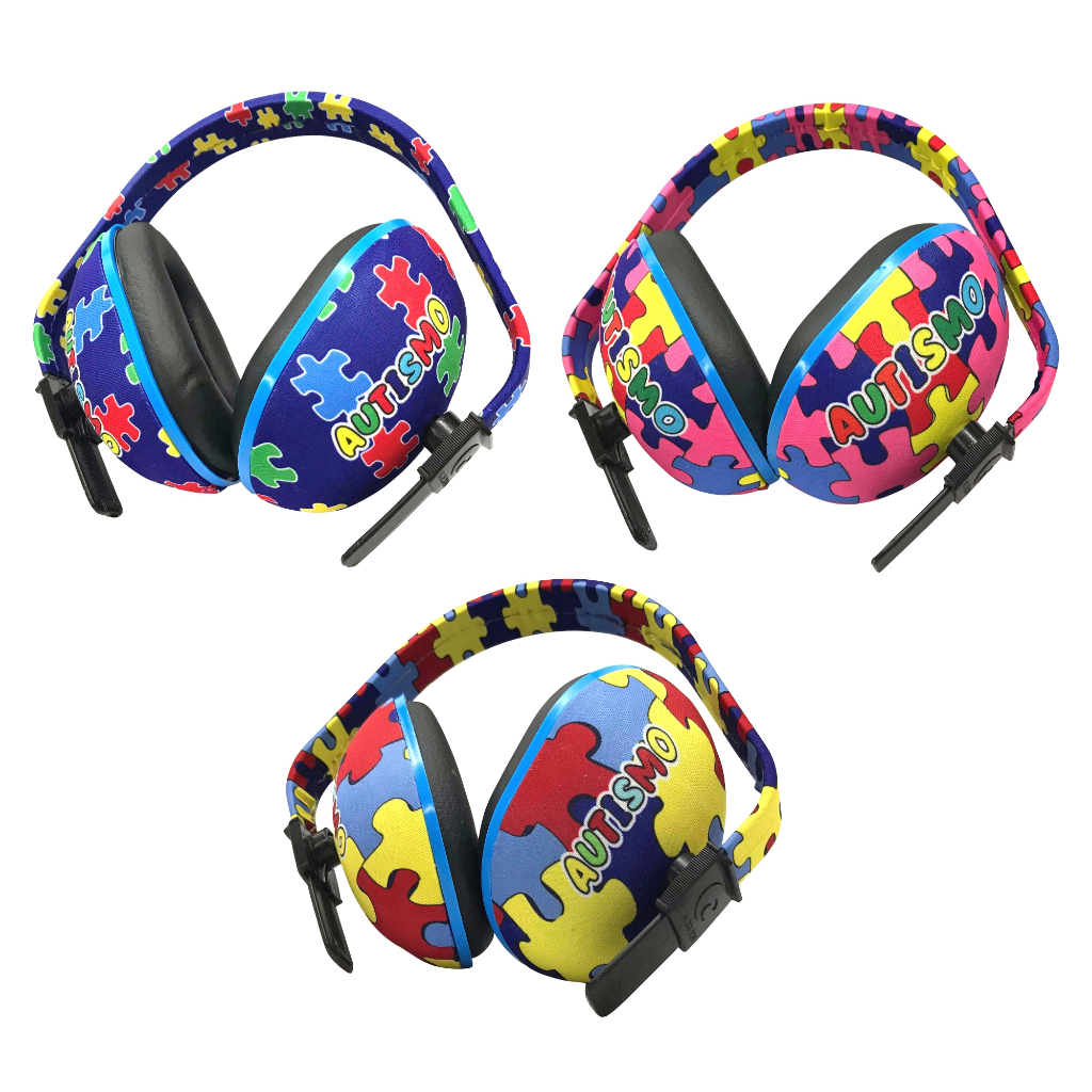 Abafador Protetor Auricular Auditivo Personalizado Autismo Para Criança Ajustável Infantil