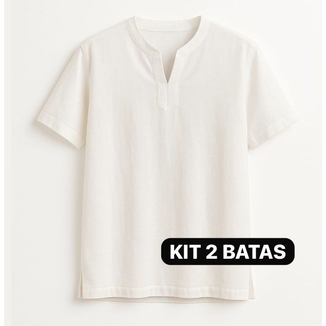 Kit 02 Batas Tactel Camisu Ração Umbanda Candomb