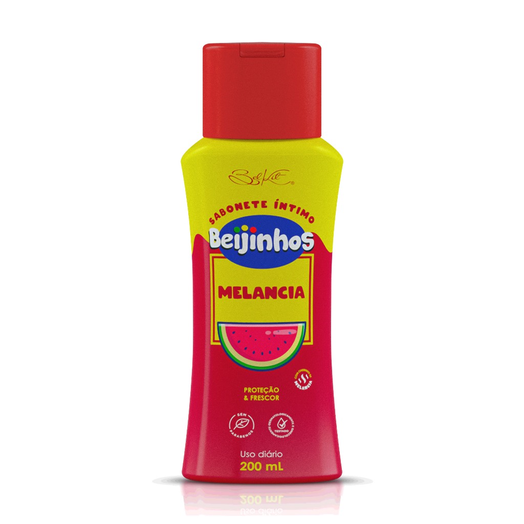 Sabonete Íntimo Beijinhos Proteção Melancia Controle de PH 200ml Belkit