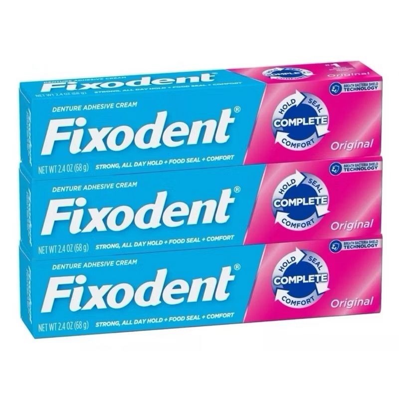 Kit Fixador de Dentadura Fixodent 68g 100% Original Pronta entrega