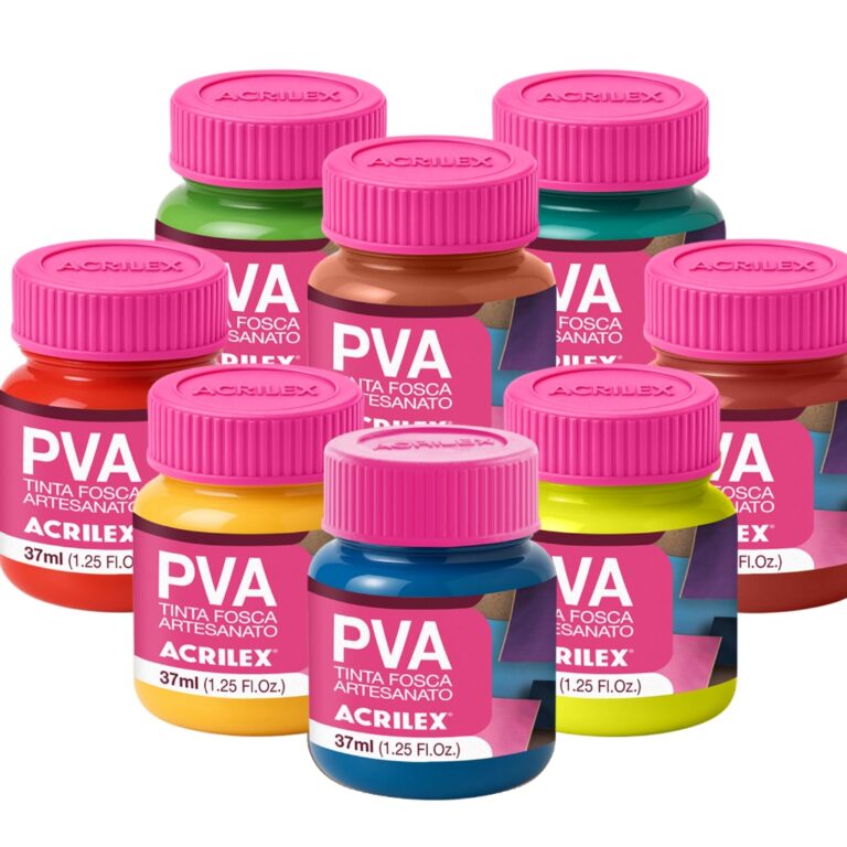 Tinta PVA Fosca Acrilex 37ml  Artesanato em Madeir