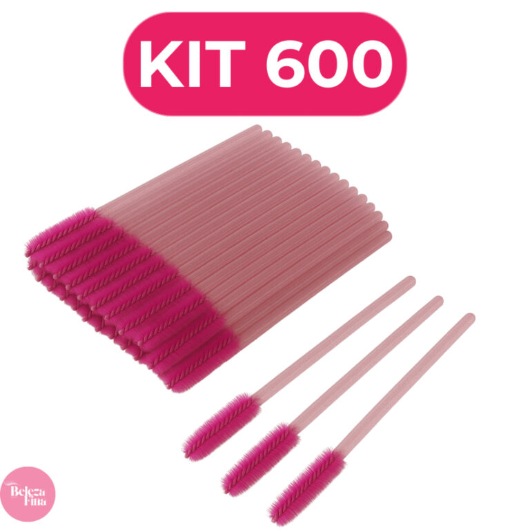 Kit Até 600 Escovinhas Extensão de Cílios e Sob