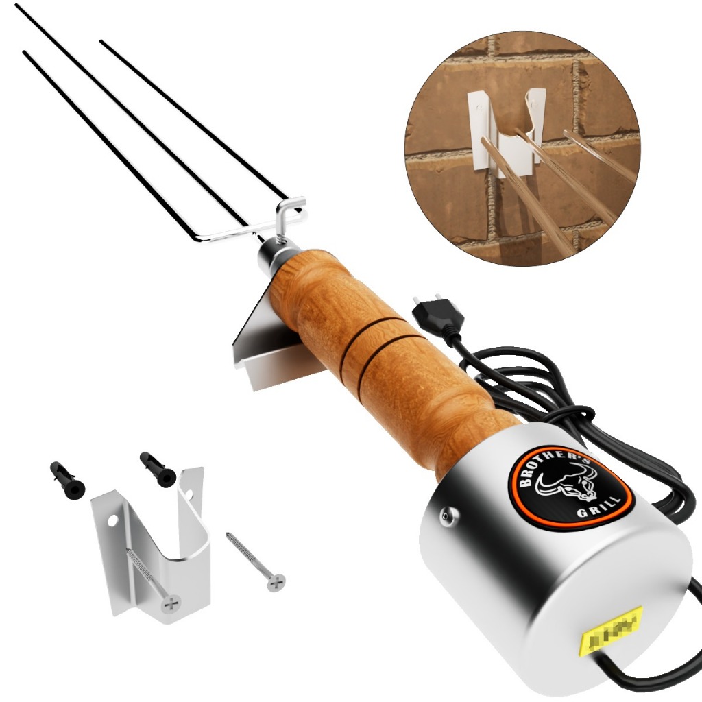 Espeto Giratório Elétrico Brothers Grill Linha eco Churrasco