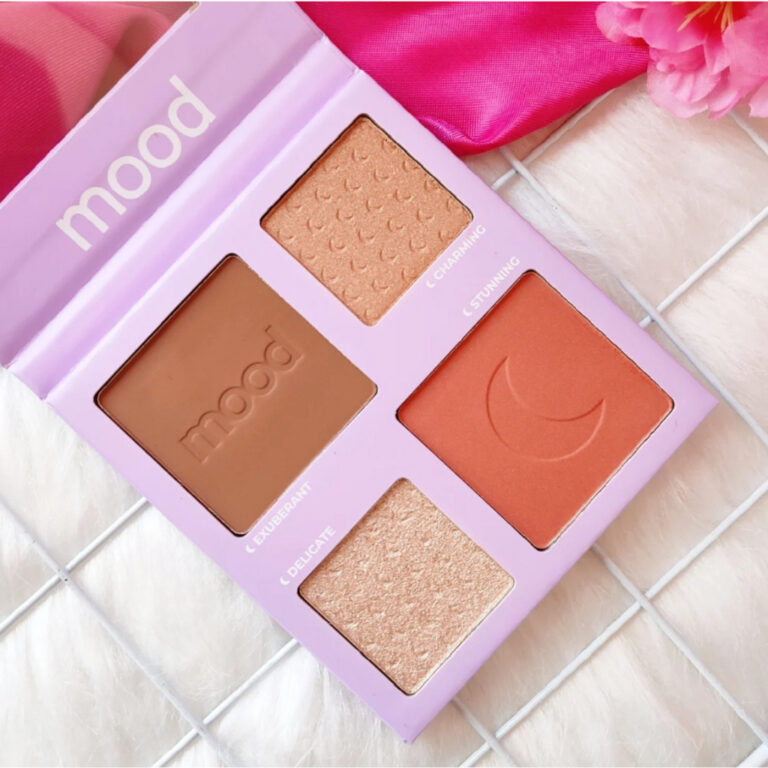 Paleta Quarteto Blush, Contorno e Iluminador Beyon