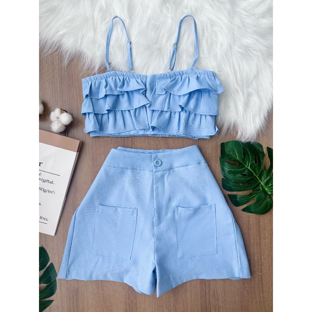 Conjunto de shorts e shorts de luxo  PREMIUM/SP008