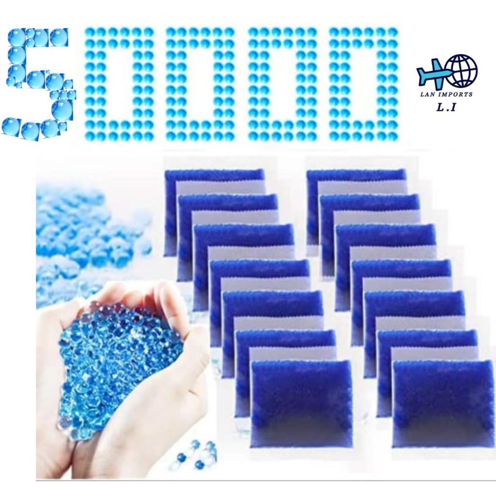 Refil 50.000 Bolinha de Gel Orbeez para brinquedo lançador 7-8mm Orbis esfera Hidrogel