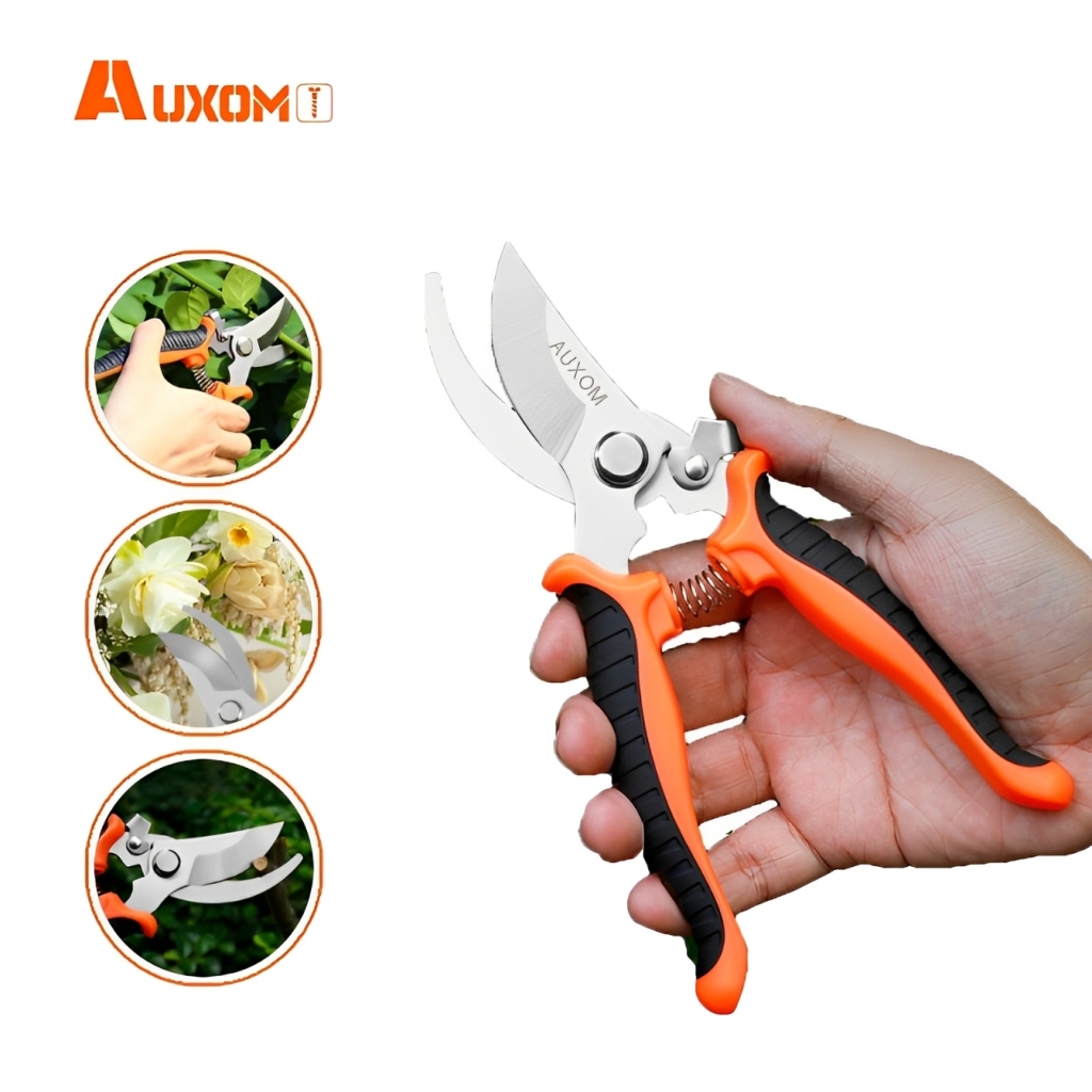 Tesoura Poda AUXOM Super Afiada – Jardinagem Profissional Tesoura de Poda