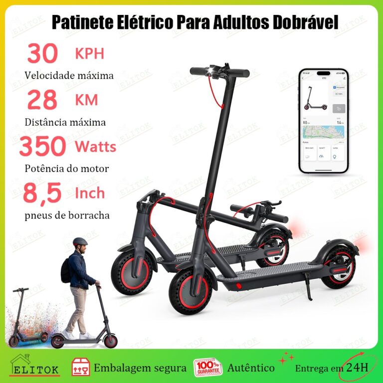 Patinete Elétrico Para Adultos Dobrável 350W Biv