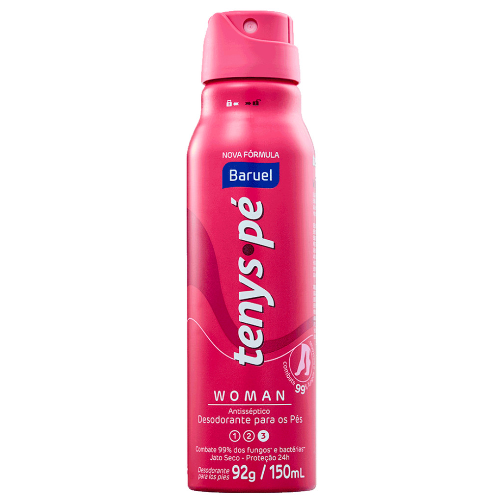 Desodorante Jato Seco Baruel Tenys Pé WOMAN 150 Ml
