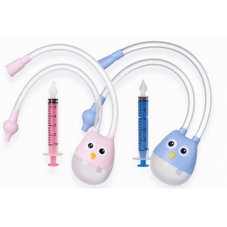 Kit Seringa Lavagem Nasal + Aspirador Nasal Coruja