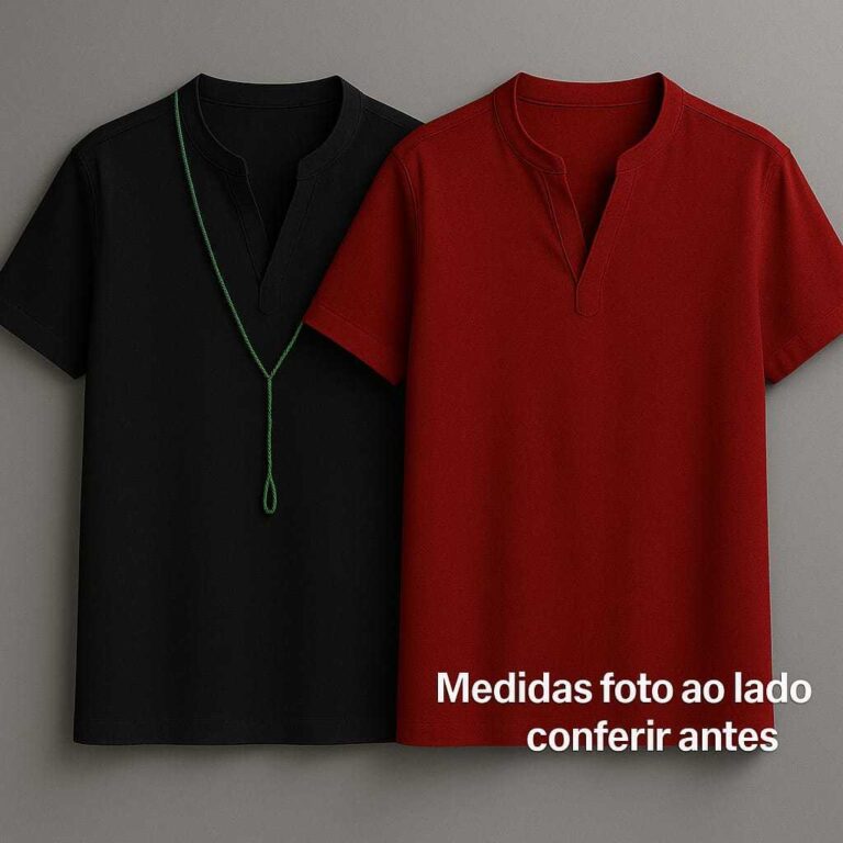 Kit 02 Batas Tactel Ração Camisu Masculino Umban
