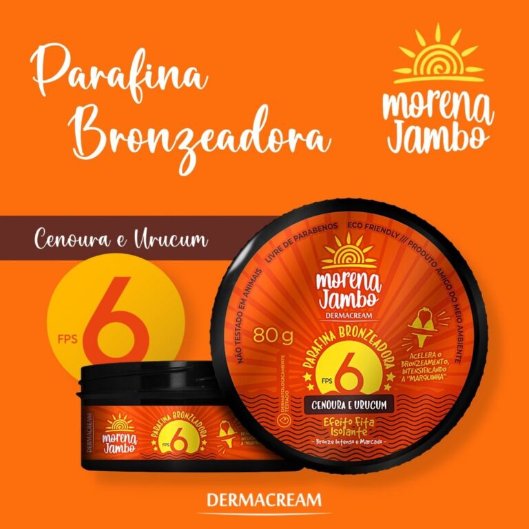 Parafina Bronzeadora Morena Jambo Cenoura e Urucum